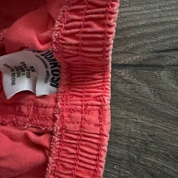 OSHKOSH FLORAL PINK PRINT PEPLUM TANK and short size 7 - Picture 8 of 8